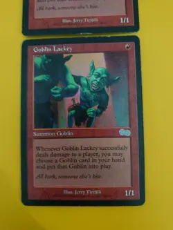 Goblin LAckey x2 played condition. Urza's Saga MTG 2 Card. - Image 2