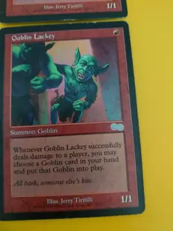 Goblin LAckey x2 played condition. Urza's Saga MTG 2 Card. - Image 3