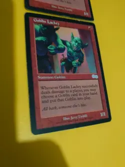 Goblin LAckey x2 played condition. Urza's Saga MTG 2 Card. - Image 5