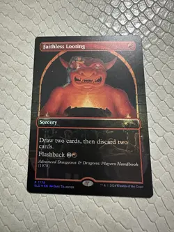 1x Faithless Looting - Foil NM Secret Lair MTG Magic The Gathering - Image 1