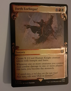 Forth Eorlingas! Scrolls FOIL NM LOTR Lord of the Rings Commander MTG - Image 1
