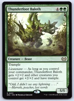Thunderfoot Baloth - Commander Duskmourn - Rare - MTG - Magic - Near Mint - Image 1