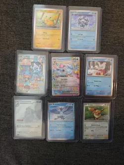 Pokemon 2025 Holiday Calendar Stamped Promos (COMPLETE SET OF 8) - Image 1