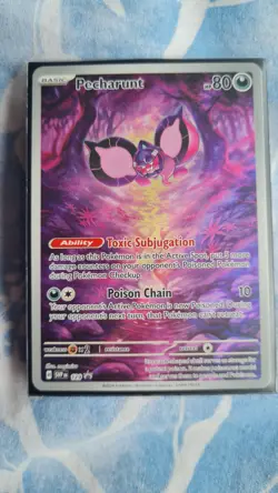 Pokemon TCG Pecharunt SVP129 Black Star Promo Great Condition - Image 1