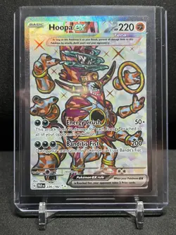 Hoopa ex 226/182 Full Art Ultra Rare Holo Pokemon 2023 Paradox Rift NM - Image 1