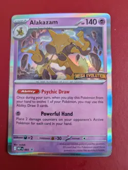 Alakazam Pre Release Stamped Holo Promo 003 Pokemon Mega Evolution Near Mint - Image 1