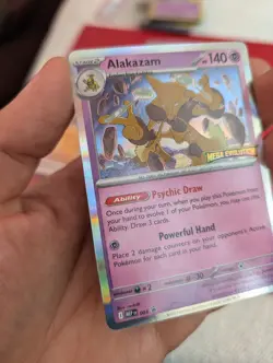 Alakazam Pre Release Stamped Holo Promo 003 Pokemon Mega Evolution Near Mint - Image 4