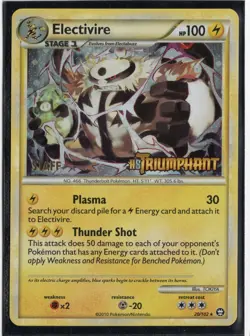 Pokemon Electivire 20/102 Triumphant Prerelease STAFF Promo Holofoil NM!! - Image 1