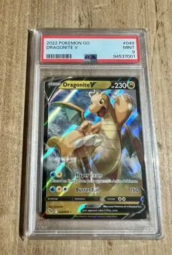 PSA 9 - Dragonite V 049/078 Pokemon GO 2022 Holo - Image 1