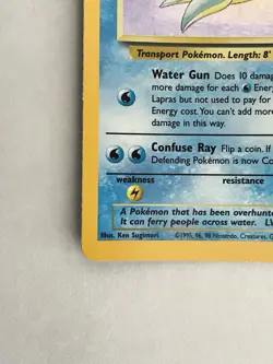 Lapras 10/62 Pokemon HOLO Unlimited Fossil SET LP Condition - Image 4