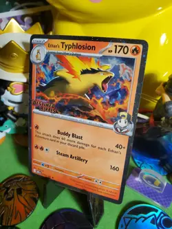 Pokemon TCG 2025 Destined Rivals Ethan's Typhlosion 34/182 Stamped Promo NM/M :) - Image 3