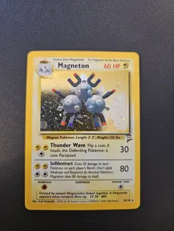 1999 TCG Pokemon Magneton 009/130 Base Set 2 Holo LP - Image 1