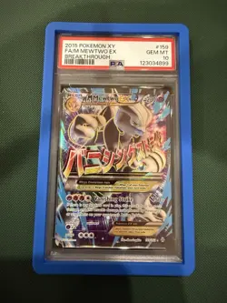 Pokemon 2015 XY Breakthrough Mewtwo EX Full Art PSA 10 Gem Mint - Image 1