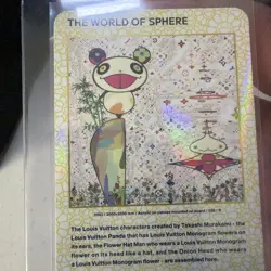 #38 LOUIS VUITTON MURAKAMI Trading card THE WORLD OF SPHERE Foil Gold Hologram - Image 4