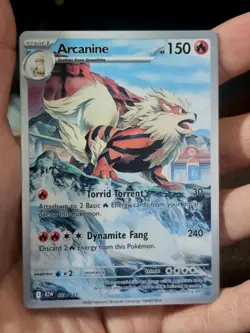 New! Arcanine Pokemon Novelty Card Illustration Rare *SEE DESC* - Image 1