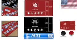 Stitched MTG Playmat with Magic Zones - 24x14 Inch for Battle-Ready Card Gaming - Image 2