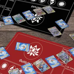 Stitched MTG Playmat with Magic Zones - 24x14 Inch for Battle-Ready Card Gaming - Image 5