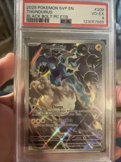 Pokemon TCG Thunderous #209 Promo Card Black Bolt Pokemon Center PSA VG-EX 4 - Image 2