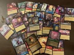 Disney Lorcana 100 Card Lot | Mix of Rares, Uncommons & Commons, Bulk Collection - Image 1