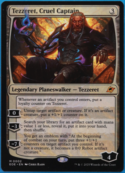 Tezzeret, Cruel Captain Edge of Eternities NM Mythic Rare CARD (504297) ABUGames - Image 1