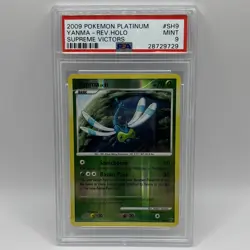 Pokemon Yanma Reverse Holo 2009 Supreme Victors SH9 Card PSA 9 - Image 1