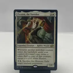 Preston, the Vanisher J22 Jumpstart 2022 Magic Rabbit Wizard Commander Card - Image 1
