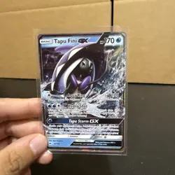 Tapu Fini GX 39/147 - Burning Shadows NM Ultra Rare Pokemon Card Sleeved - Image 1