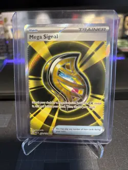 Pokemon TCG Trainer Card Mega Evolution Mega Signal Full Art 171/132 NM - Image 1