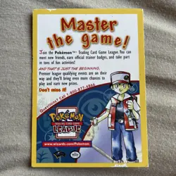 Pokemon Master The Game 1999 2000 Promo Trading Card Insert Wizards HEAVILY PLAY - Image 1