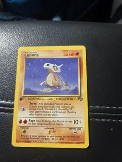Cubone #50/64 1st Edsition Common Jungle Pokemon Card 1999 WOTC - Image 1