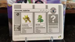 PSYCHIC JUDITH Game Boy Advance POKEMON Battle E. 2003 Trading Card - Image 1