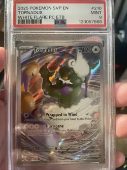 PSA Mint 9 Tornadus #210 White Flare Pokemon Center Promo Card - Image 1