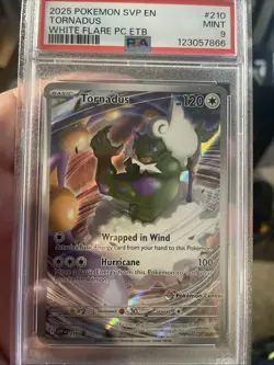 PSA Mint 9 Tornadus #210 White Flare Pokemon Center Promo Card - Image 3