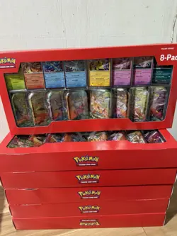6 Boxes of Pokemon Prismatic Evolutions Trading Card Game 8-Pack - Image 1