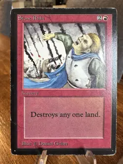 MTG (Magic: The Gathering) Beta Stone Rain (HP) - Image 1