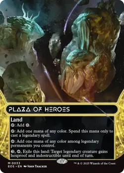 1x NM BORDERLESS #0033 Plaza of Heroes MTG Stellar Sights SV - Image 1
