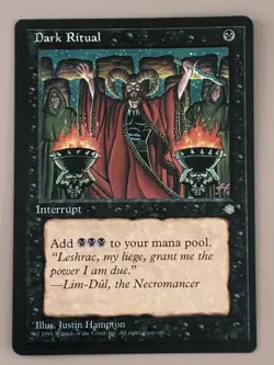 MTG Magic the Gathering Ice Age Dark Ritual - Image 1