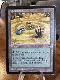 MTG (Magic: The Gathering) Visions Quicksand (MP) - Image 1