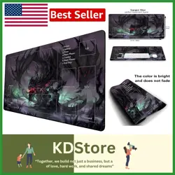 Zombie Dragon MTG Playmat - Vibrant 24x14 Gaming Surface with Storage - Image 1