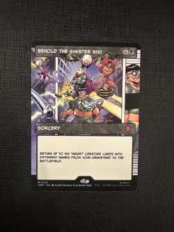 MTG Behold the Sinister Six! (Borderless) Marvel's Spider-Man Regular NM - Image 1