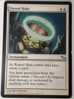 Runed Halo - Shadowmoor - Magic the Gathering MTG Nice! - Image 1