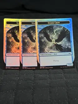 Storm Crow Token - Unstable Foil x3 ~NM~ Magic The Gathering MTG - Image 1