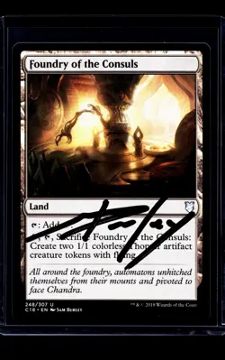 MTG Magic The Gathering Commander AP Artist Proof Auto Foundry of the Consuls - Image 1