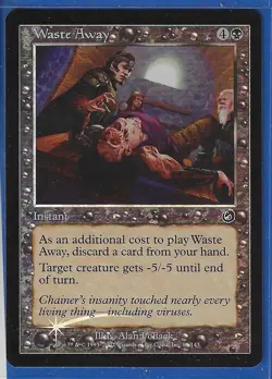 Magic MTG - Torment "Waste Away" FOIL X1 - Image 1
