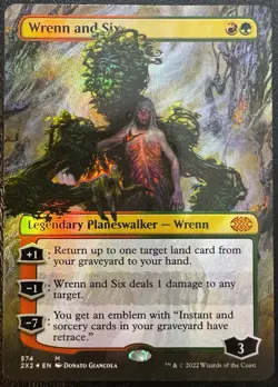Wrenn and Six Textured Foil Mythic MTG Double Masters 2022 NM - Image 1