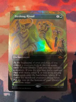 MTG Modern Horizons 3 Birthing Ritual Borderless Foil - Image 1