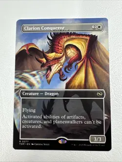 Clarion Conqueror (Borderless) Regular Rare #377 Tarkir: Dragonstorm TDM MTG - Image 1