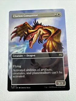 Clarion Conqueror (Borderless) Regular Rare #377 Tarkir: Dragonstorm TDM MTG - Image 2