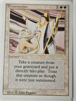 Resurrection - Revised Edition Core Set - Magic the Gathering MTG Nice! - Image 1