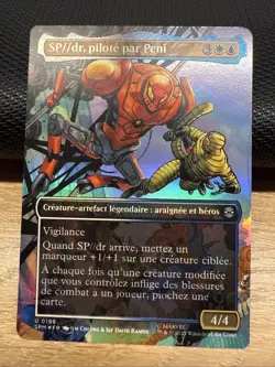 MTG SPM Borderless Scene - SP dr, Piloted by Peni FOIL FR - NM French - Image 1
